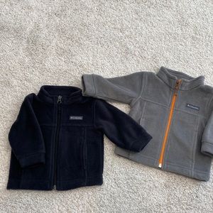 2 Infant Columbia fleece Zip ups